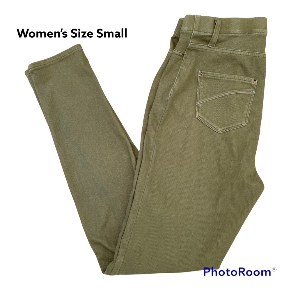 Time & Tru army green leggings. Size small 4-6.
